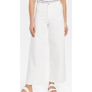 Universal Thread White Wide Leg Sailor Jeans sz 12